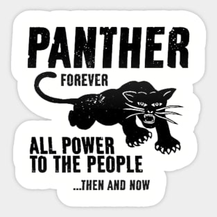 Black Panther Party, All Power To The People, Civil Rights, Black Lives Matter Sticker